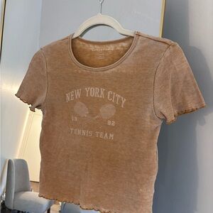 American Eagle Outfitters Brown Women's Top